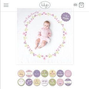 Lulujo Milestone Blanket - Brand new